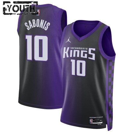 Dres Sacramento Kings Domantas Sabonis Jordan 2023-24 Statement Edition Ljubičasta Swingman - Dječji